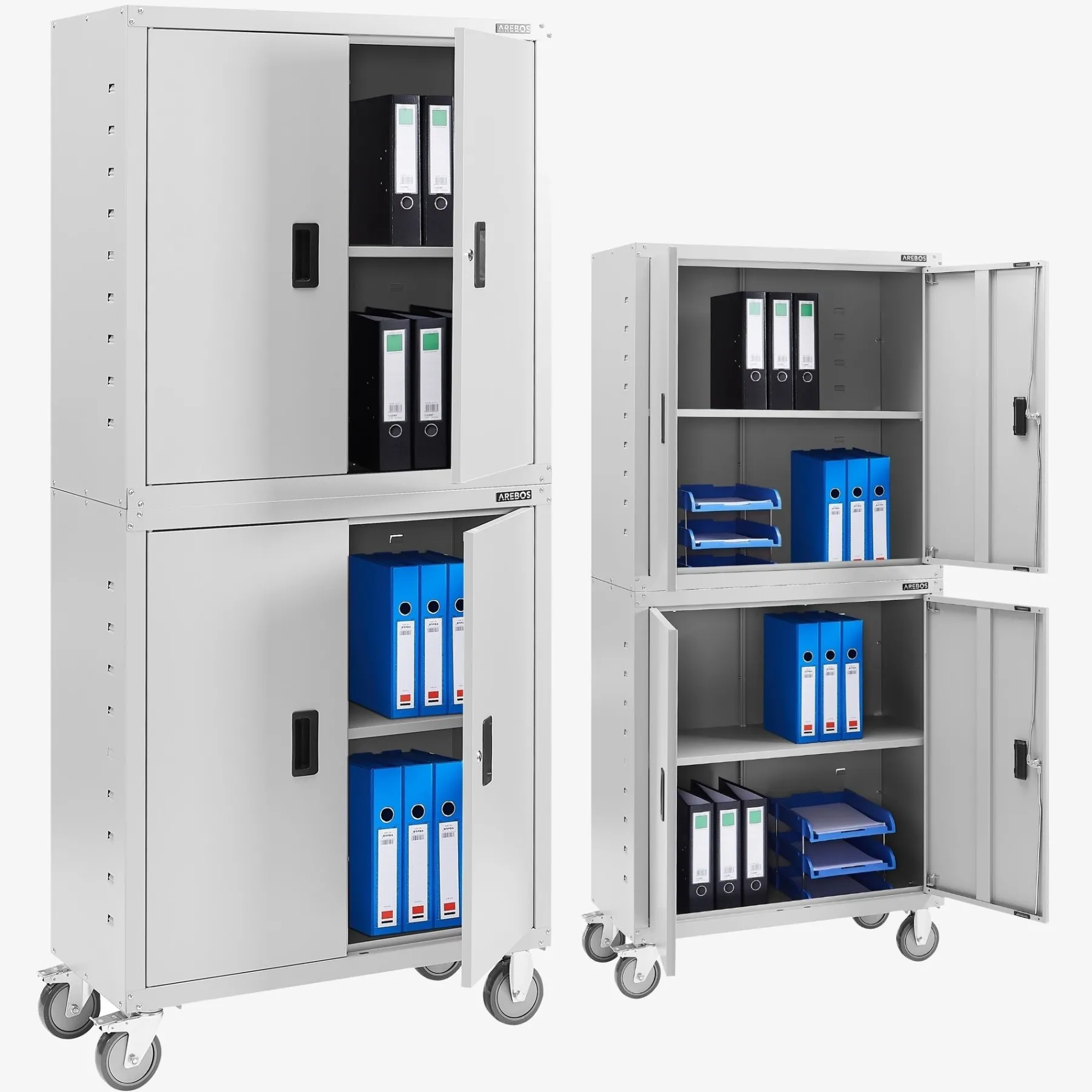 Aktenschrank mit Rollen 180 cm