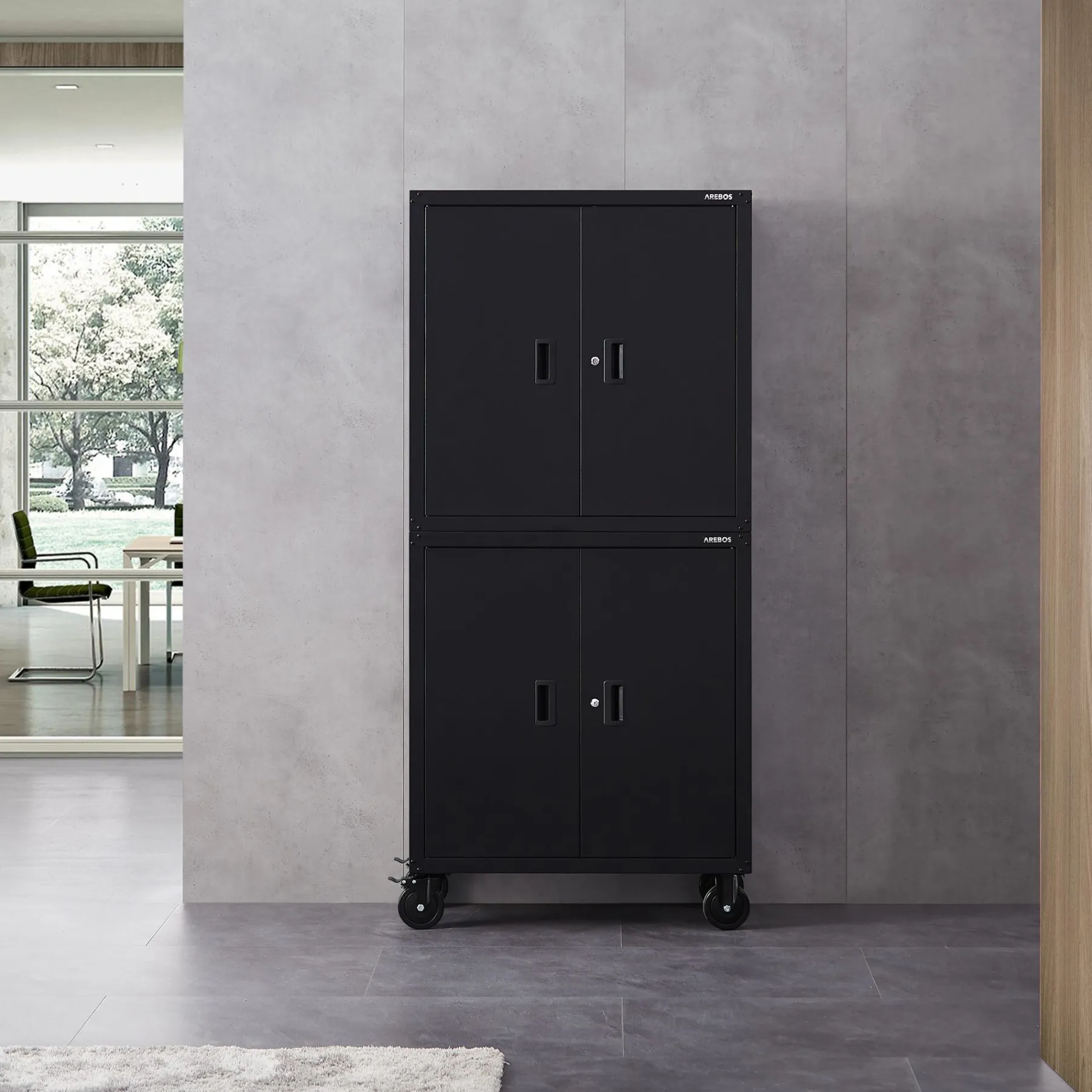 Aktenschrank mit Rollen 180 cm