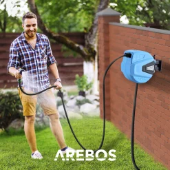 Automatischer Gartenschlauchaufroller 20m