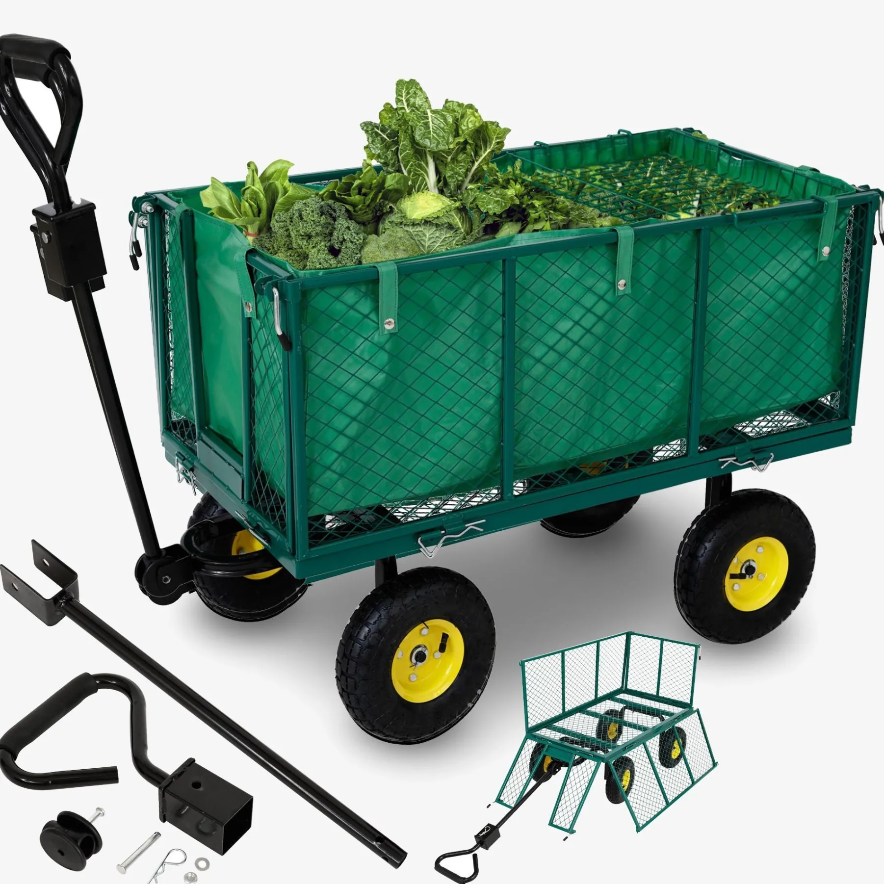 Bollerwagen 550kg grün