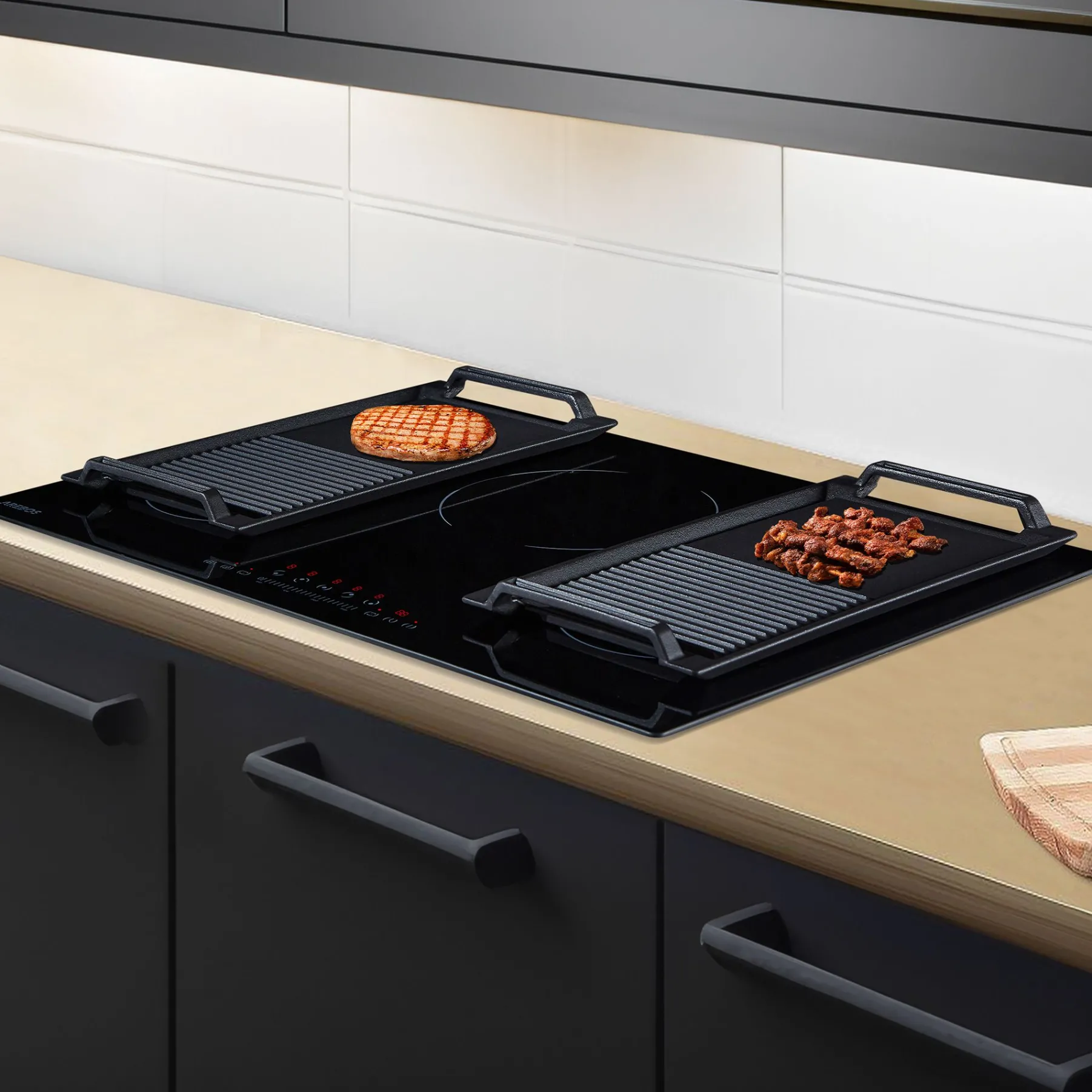 Grill Pan Grillplatte für Induktionskochfelder