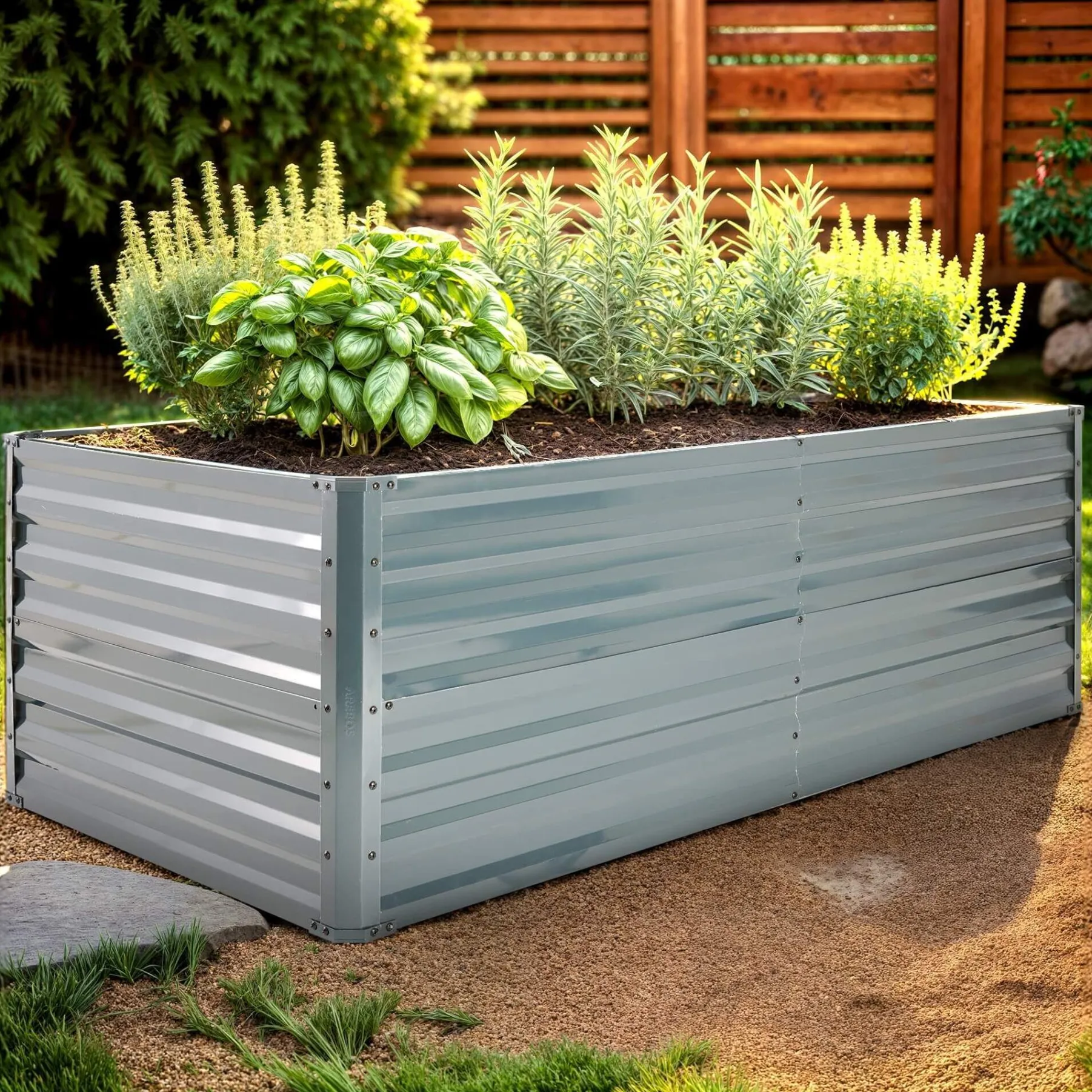 Metall Hochbeet 240 x 90 x 45 cm