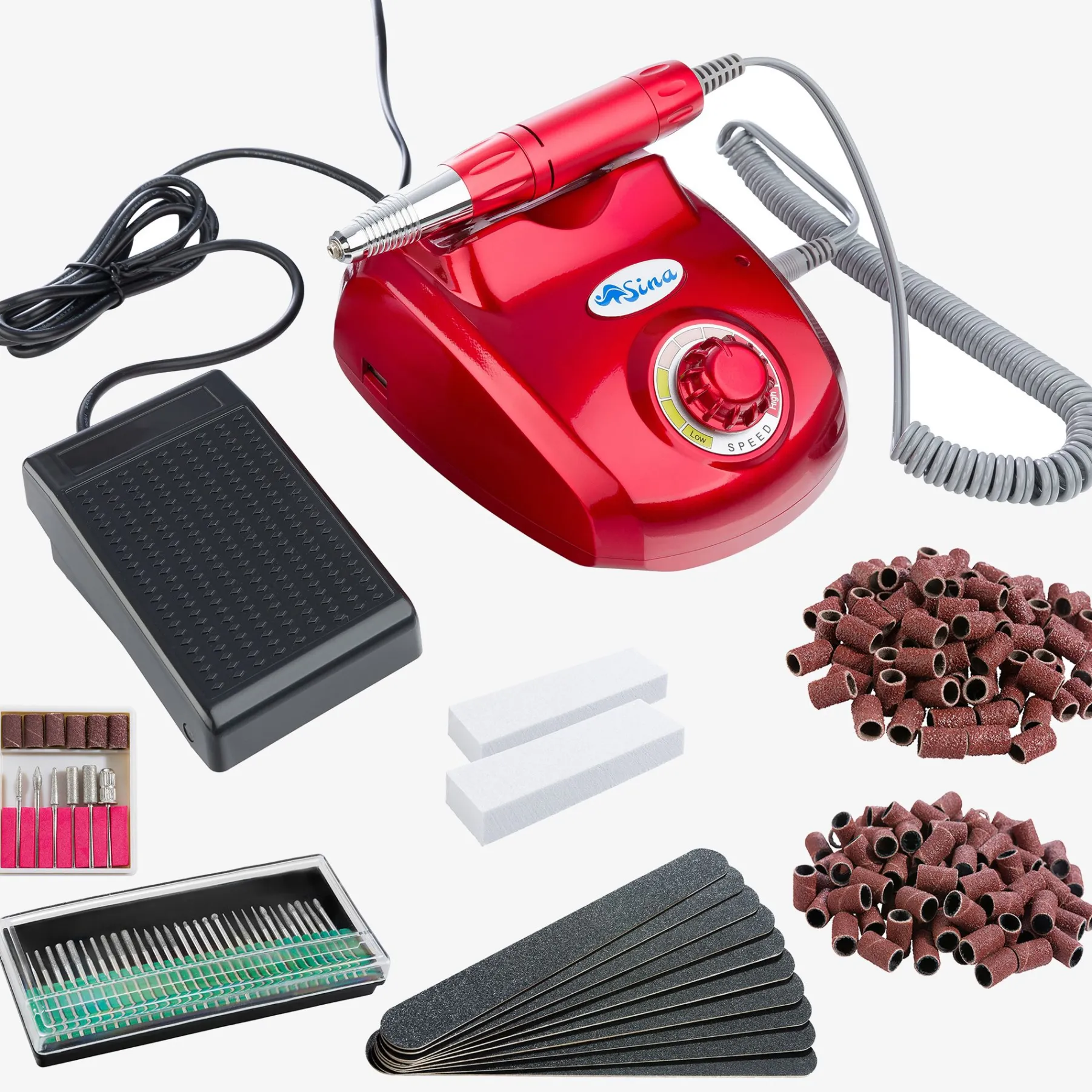 Nagelfräser SI-MA-318 - Rot