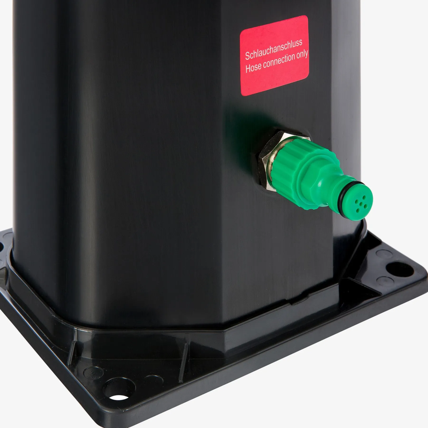 Solardusche 35L schwarz mit Thermometer