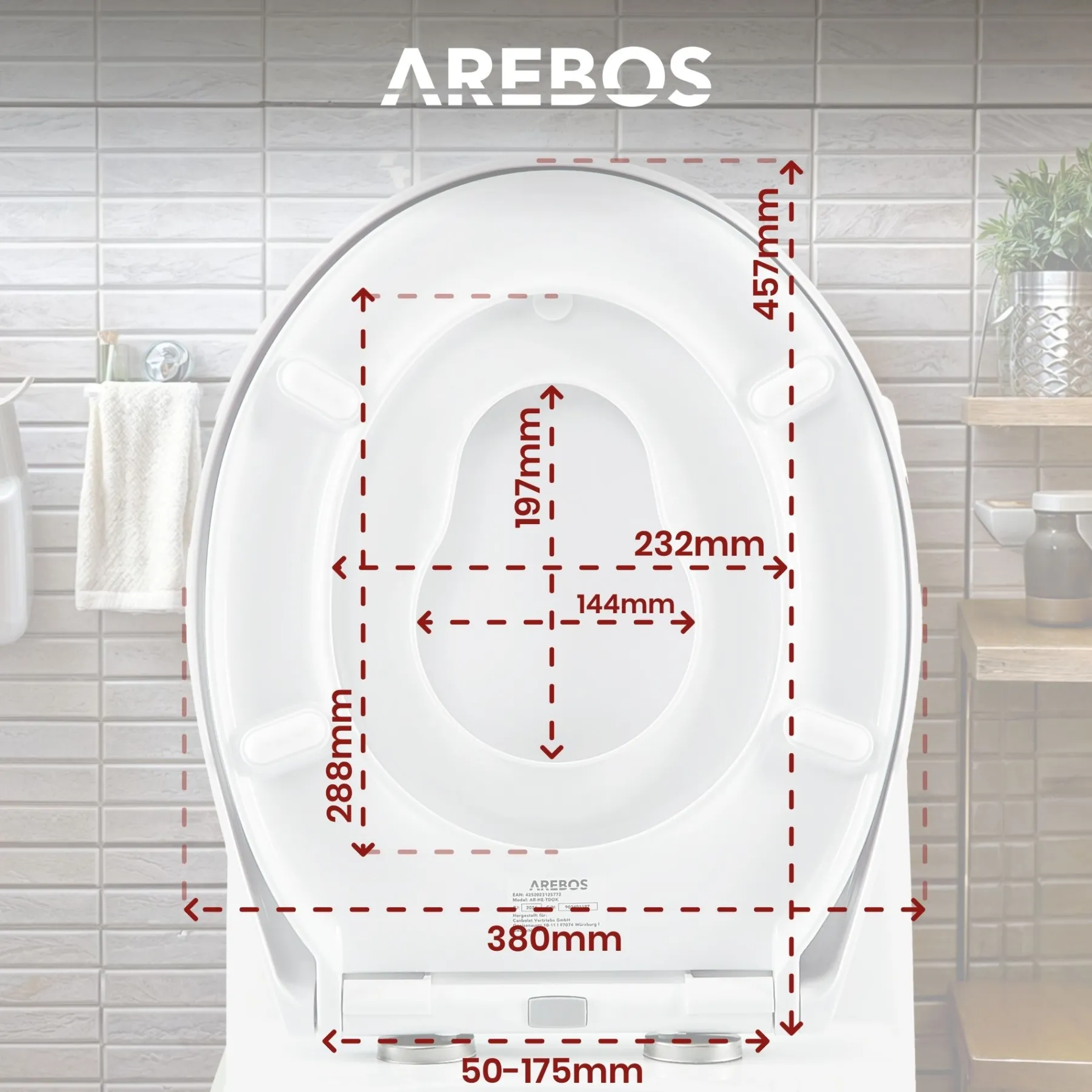 Toilettendeckel Oval mit Kindersitz