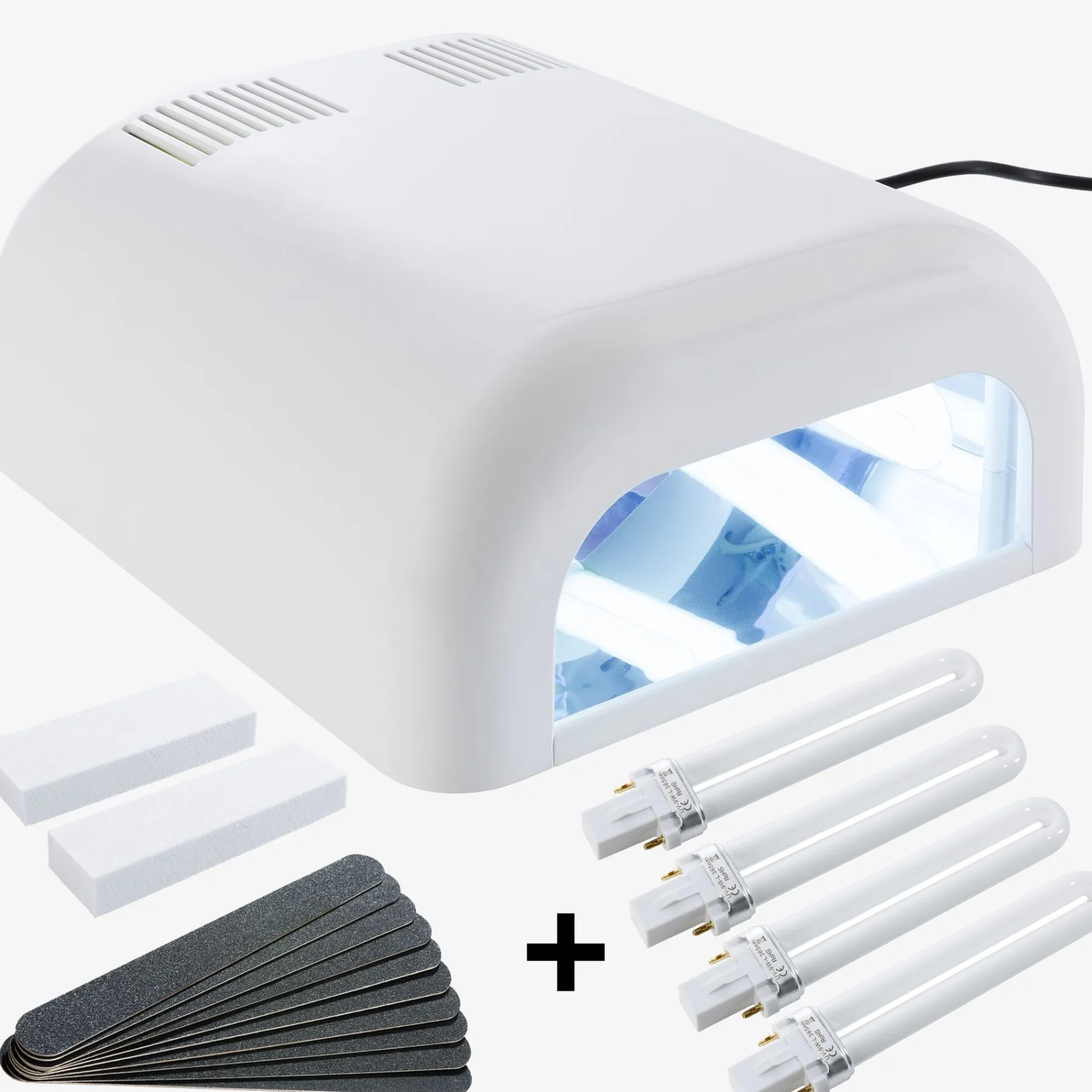 UV Lichthärtungsgerät weiß inkl. UV Gel + Timer