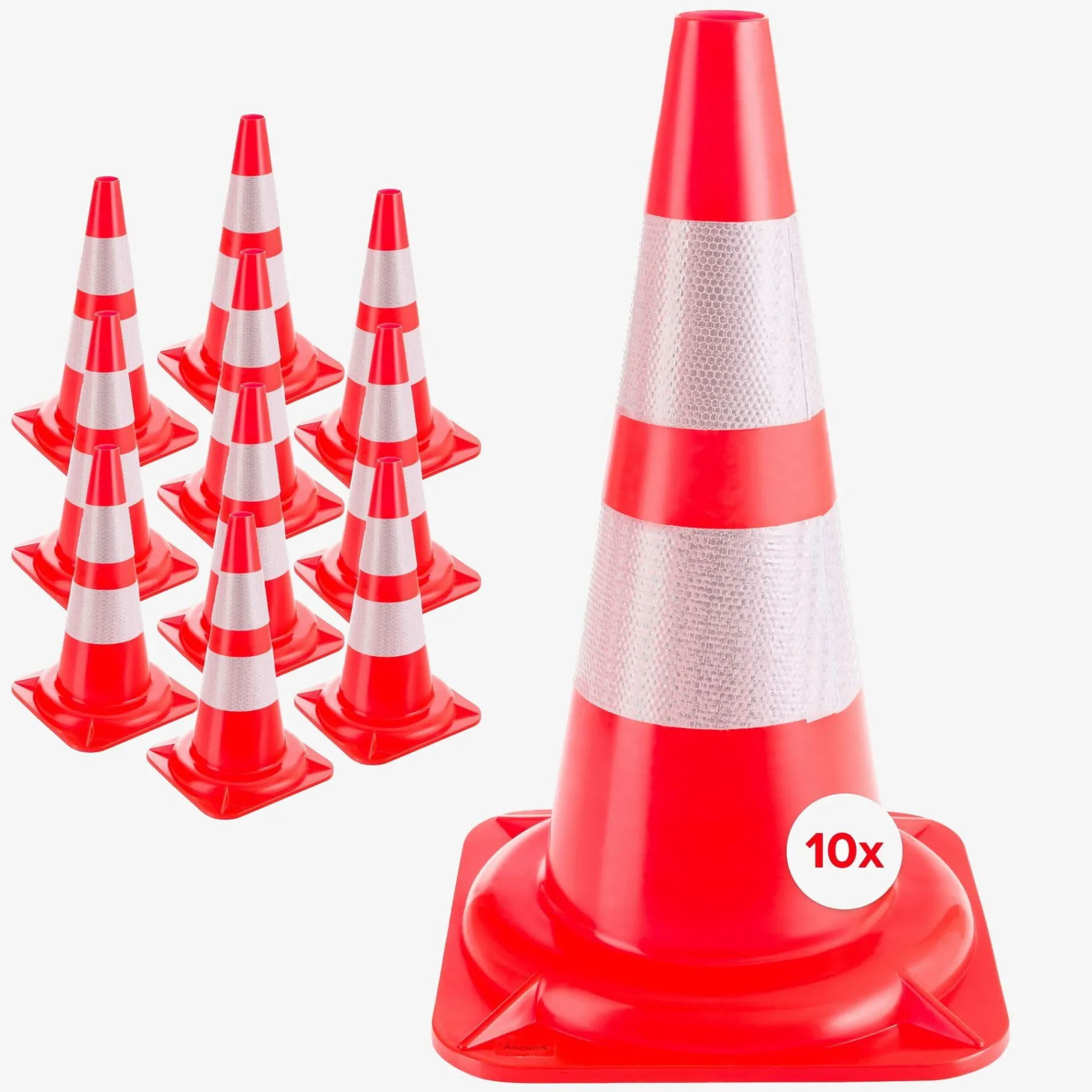Verkehrs-Leitkegel 10 Stück