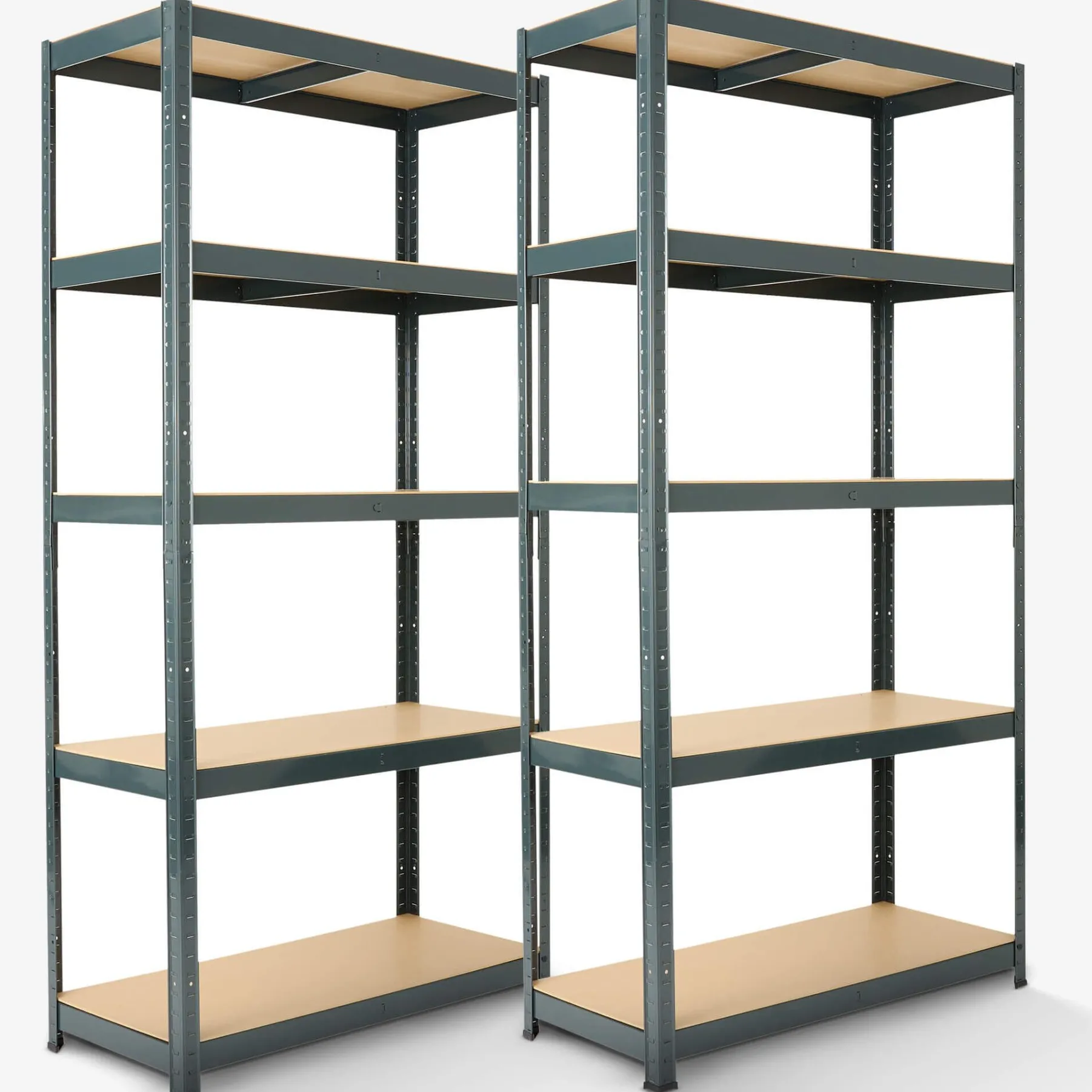 2x Schwerlastregal 180 x 90 x 30 cm 875 kg Anthrazit